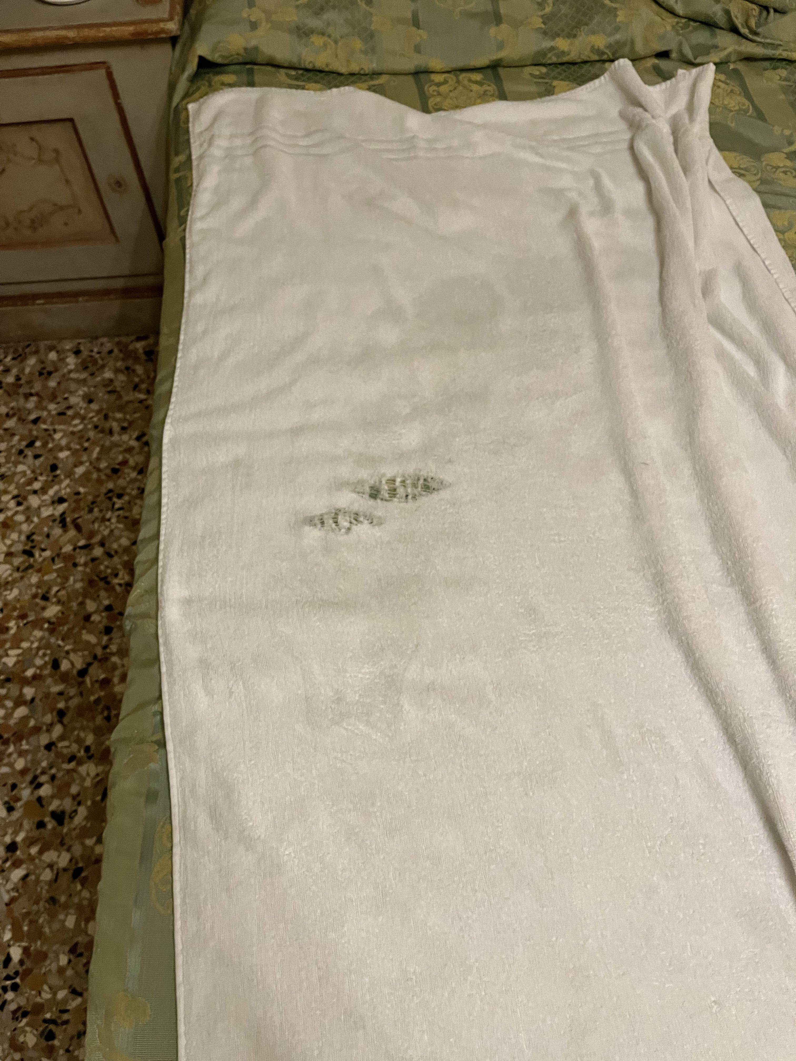 The towel that was provided