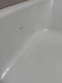 Bath tub peeling paint