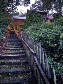Path to the house from the lake