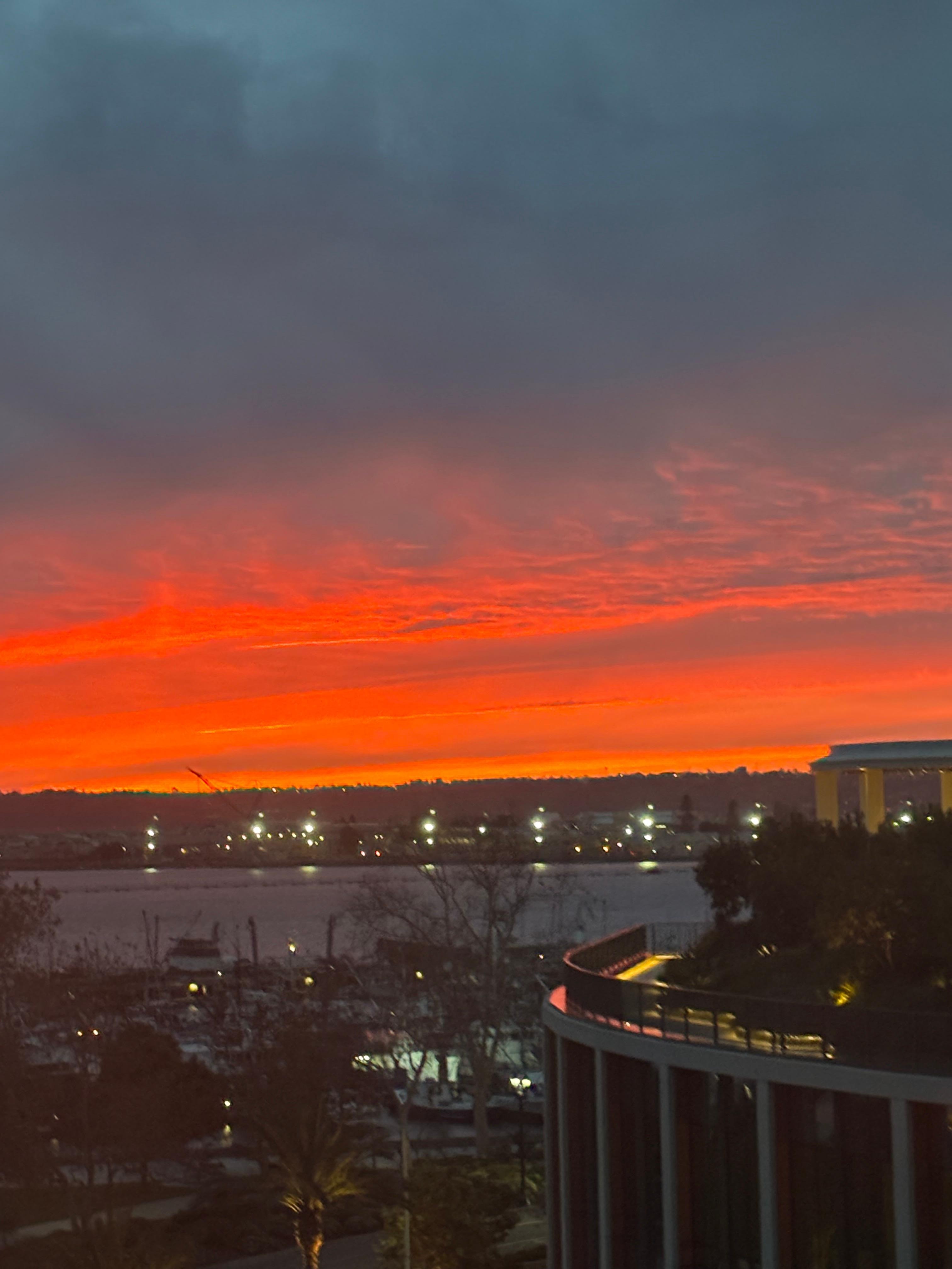 Sunset from our room, 509