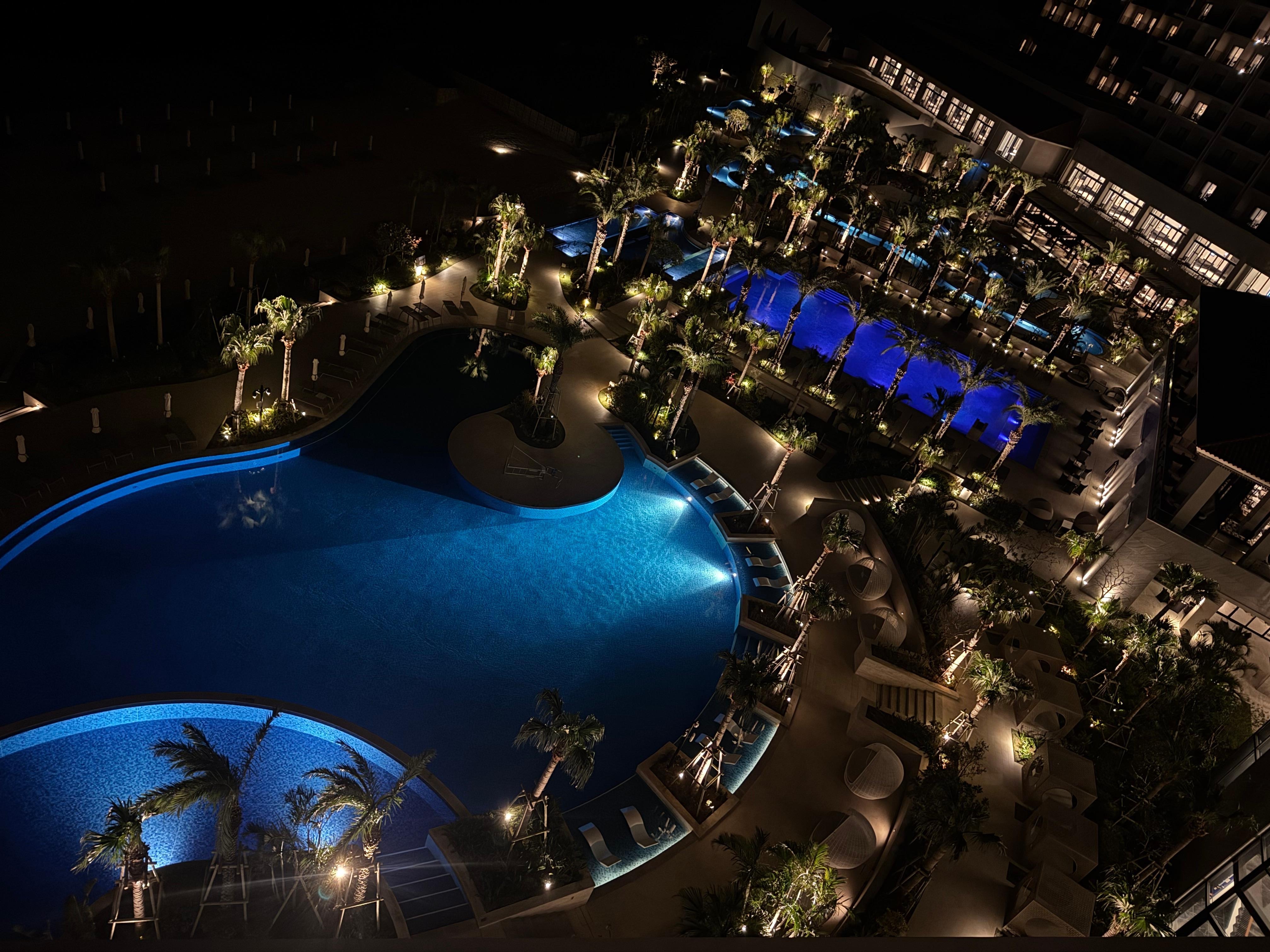 Resort at night