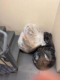 Garbage in the stairwells