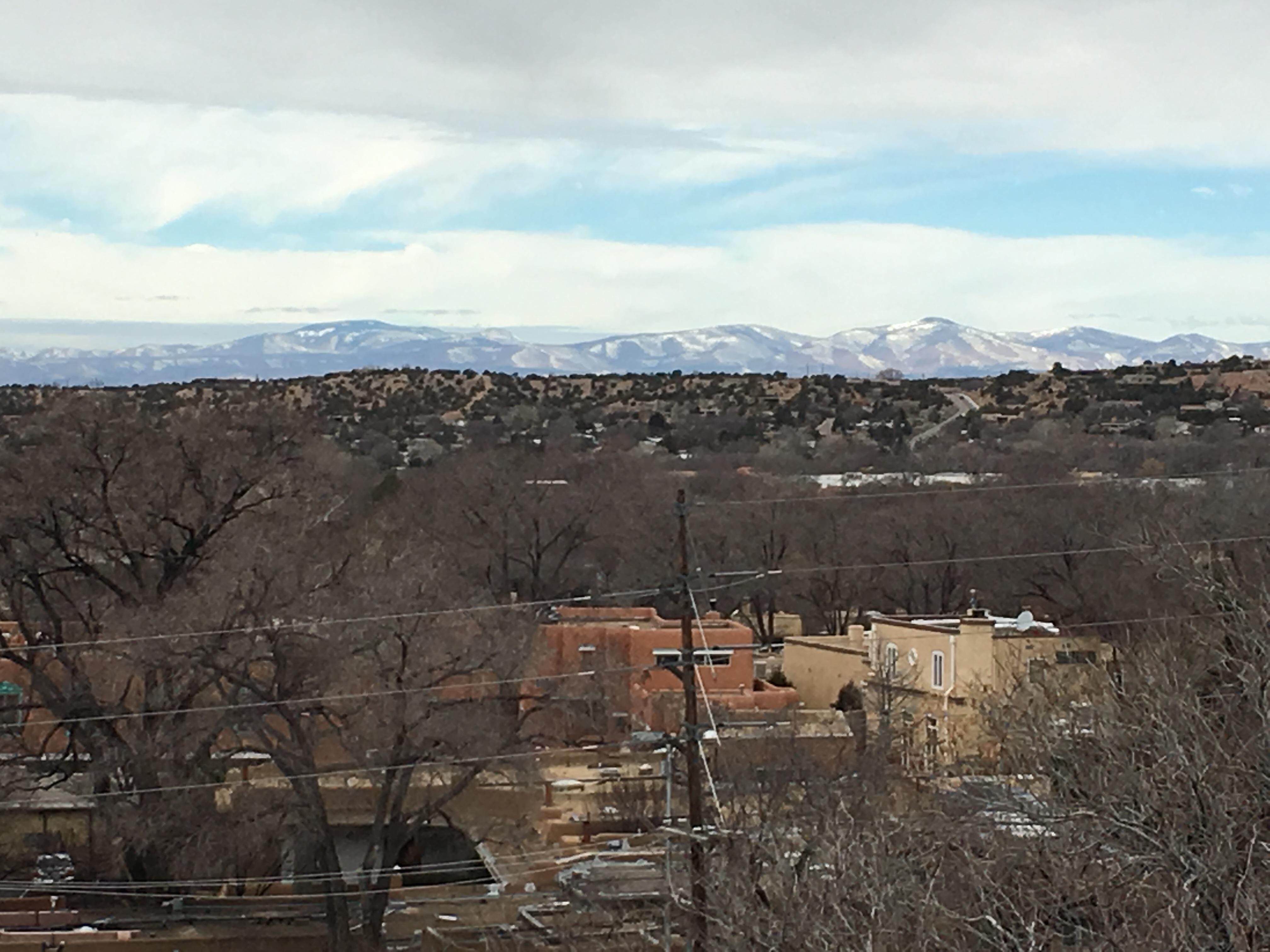 Looking west