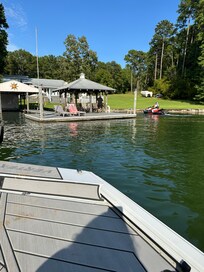 From the boat.