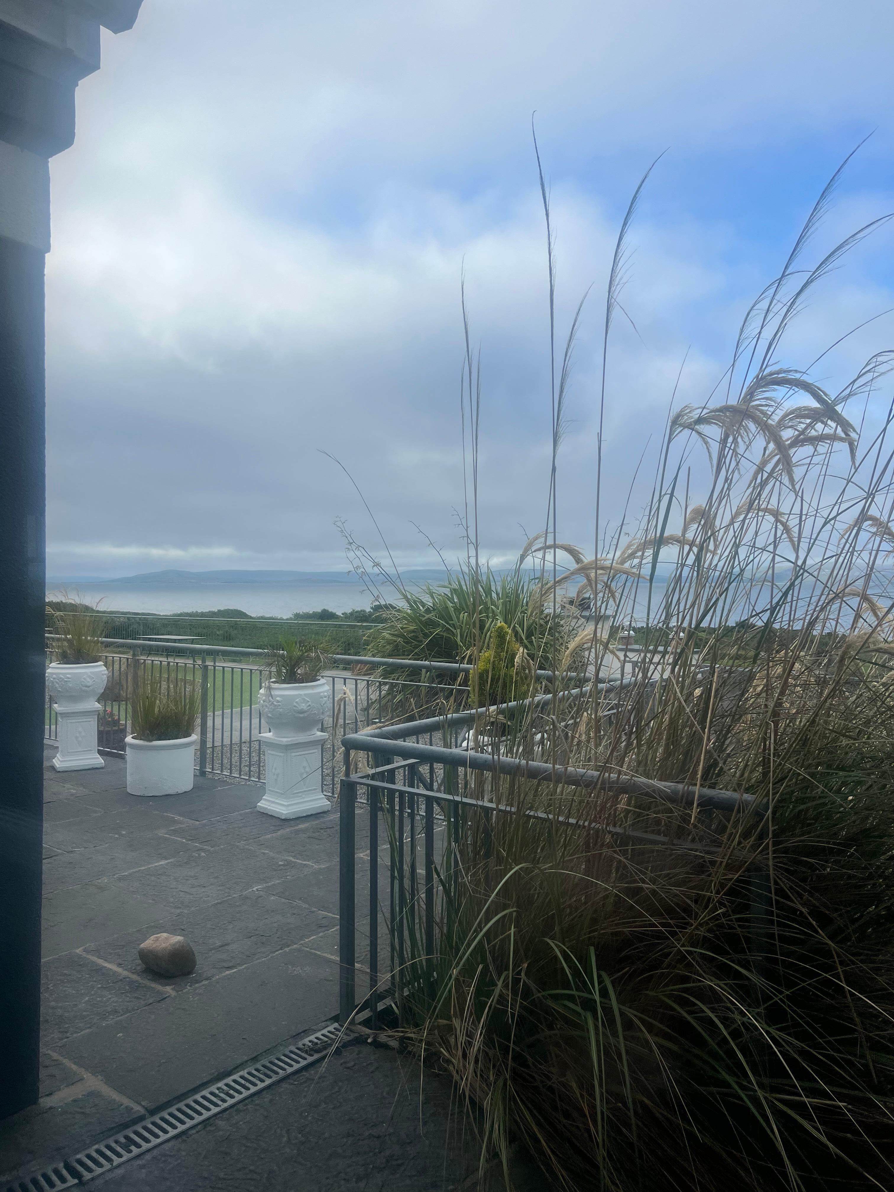 View from sitting room In reception 