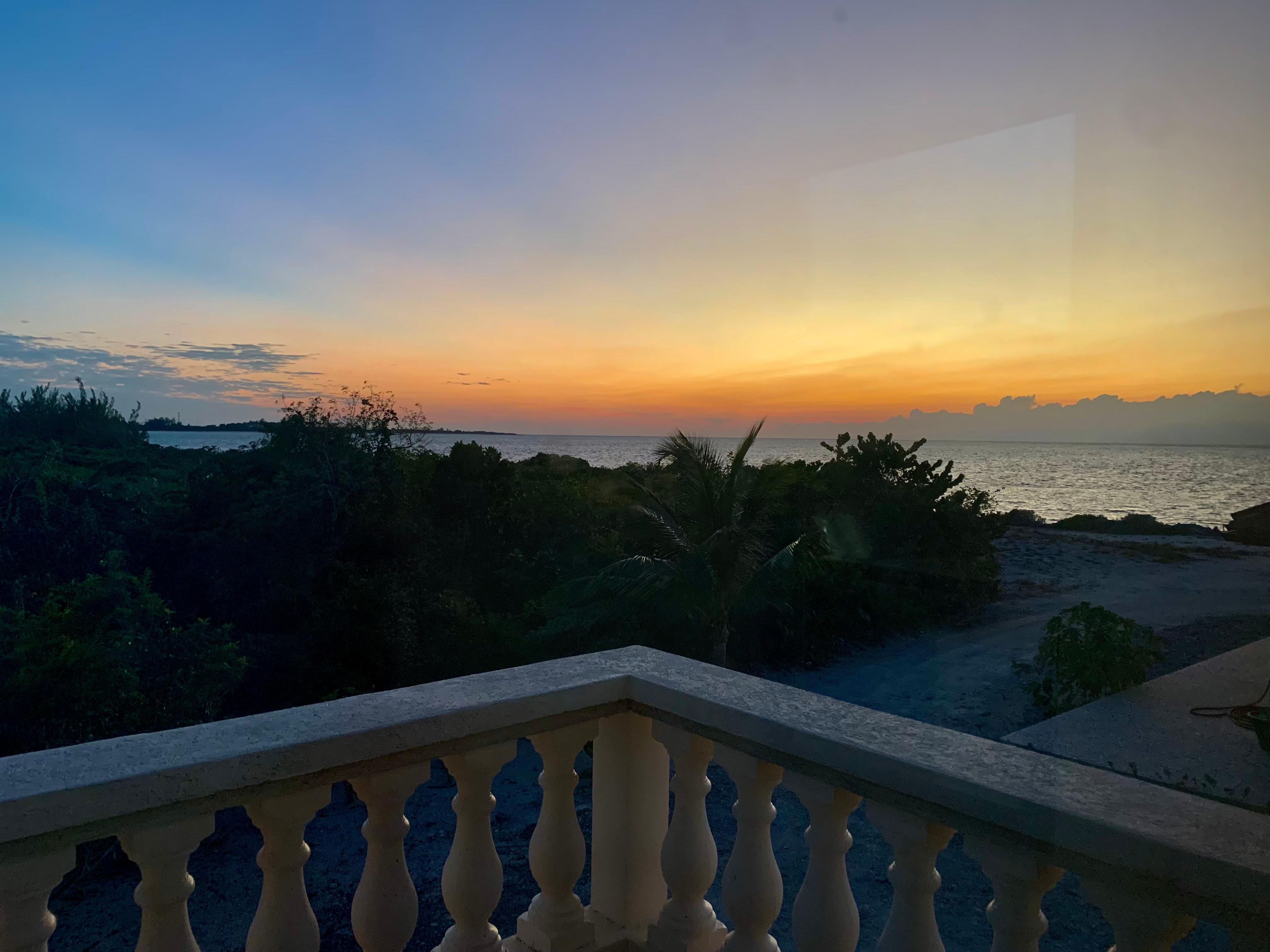 Sunset from the balcony 