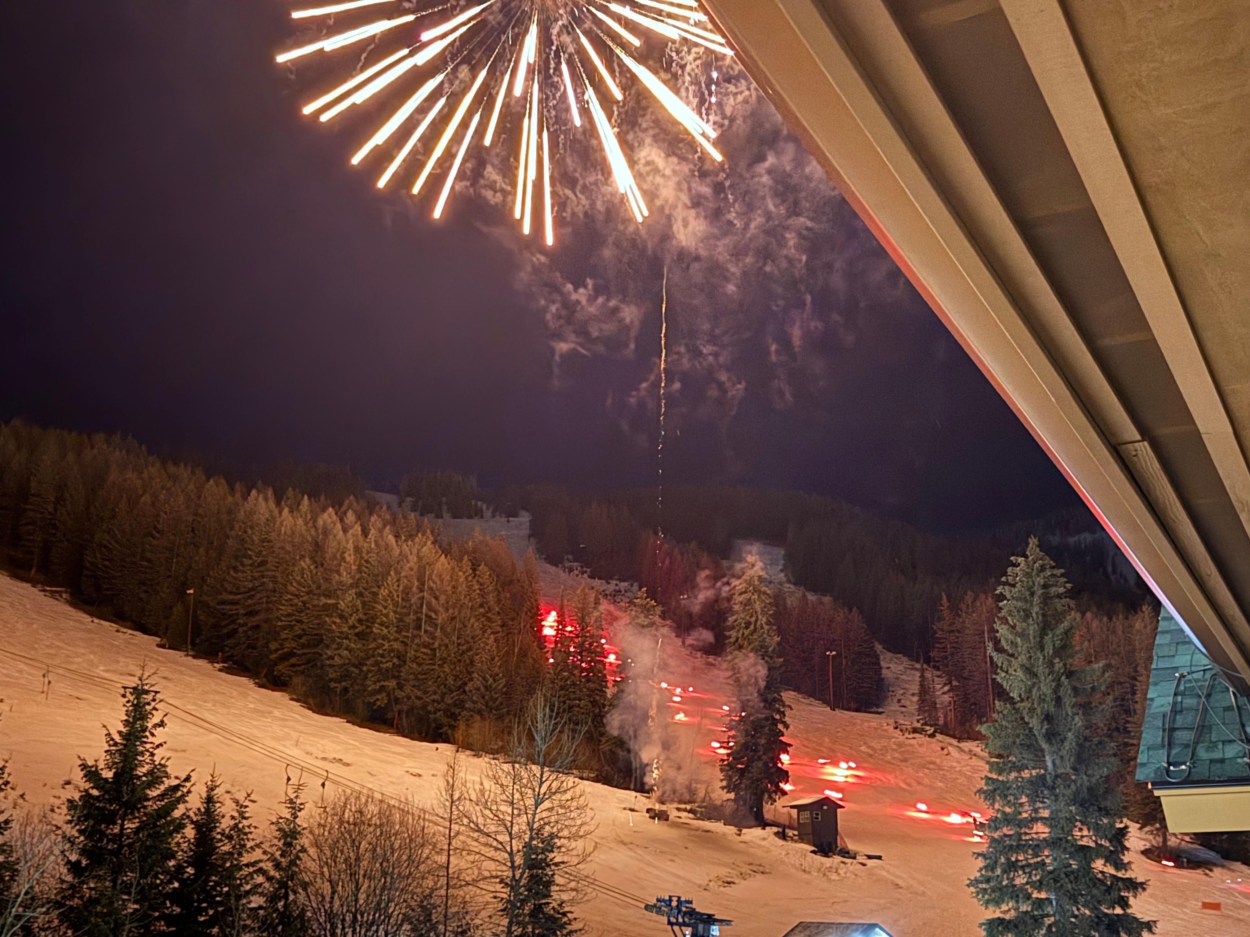 Fireworks over President Day weekend. This is from the rental balcony. 