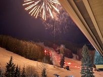 Fireworks over President Day weekend. This is from the rental balcony.