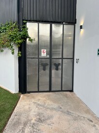 Entrance is somewhat inconspicuous if you don’t know what you are looking for - there is no full name on the entrance.