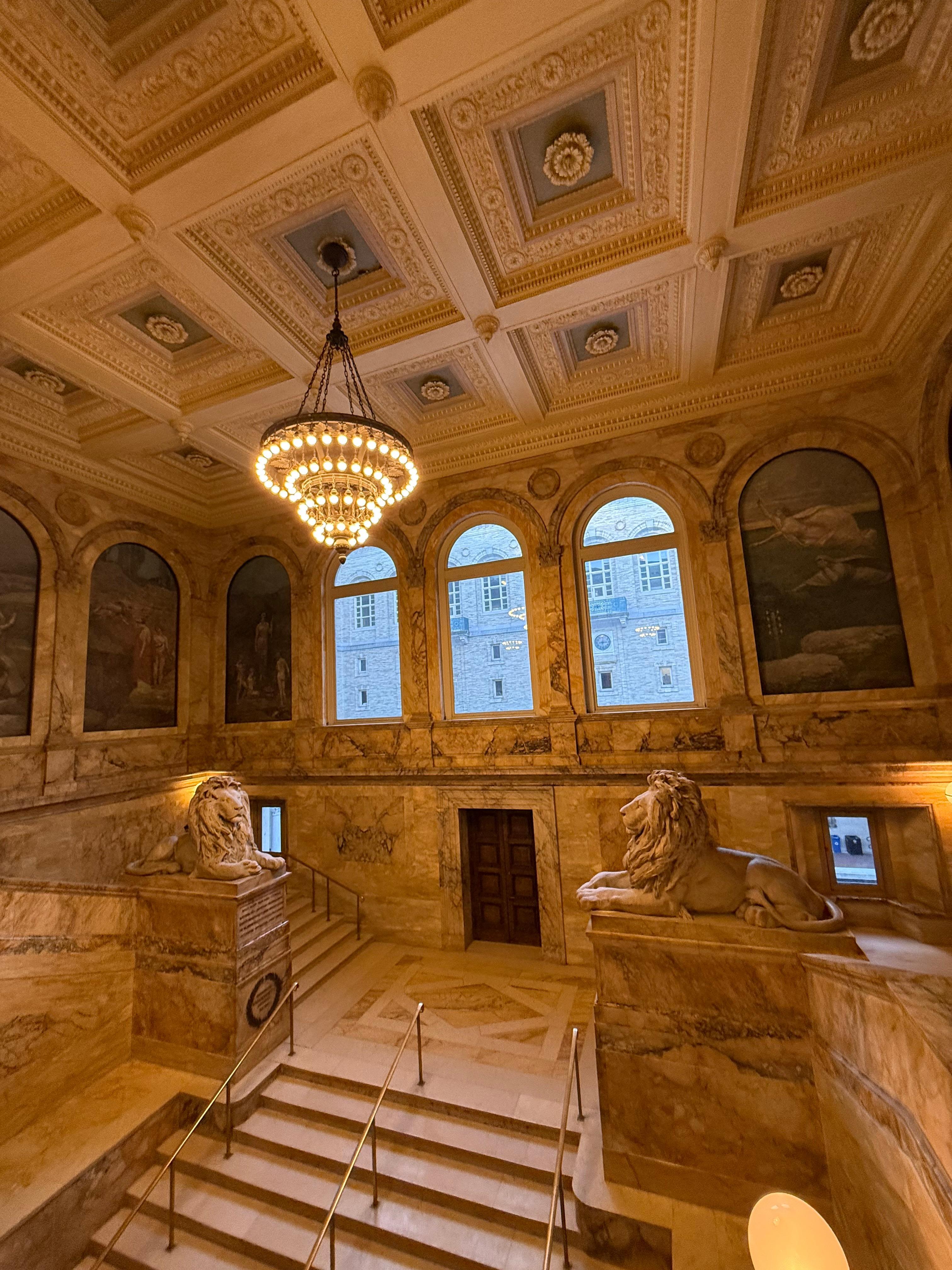 Boston Public Library interior staircase (directly across the street from the Charlesmark)