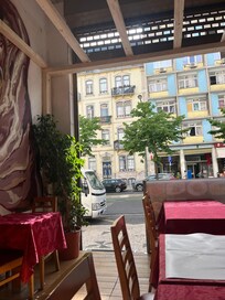 View of apartment building from Dashan Restaurant. One of our favorite places to eat.
