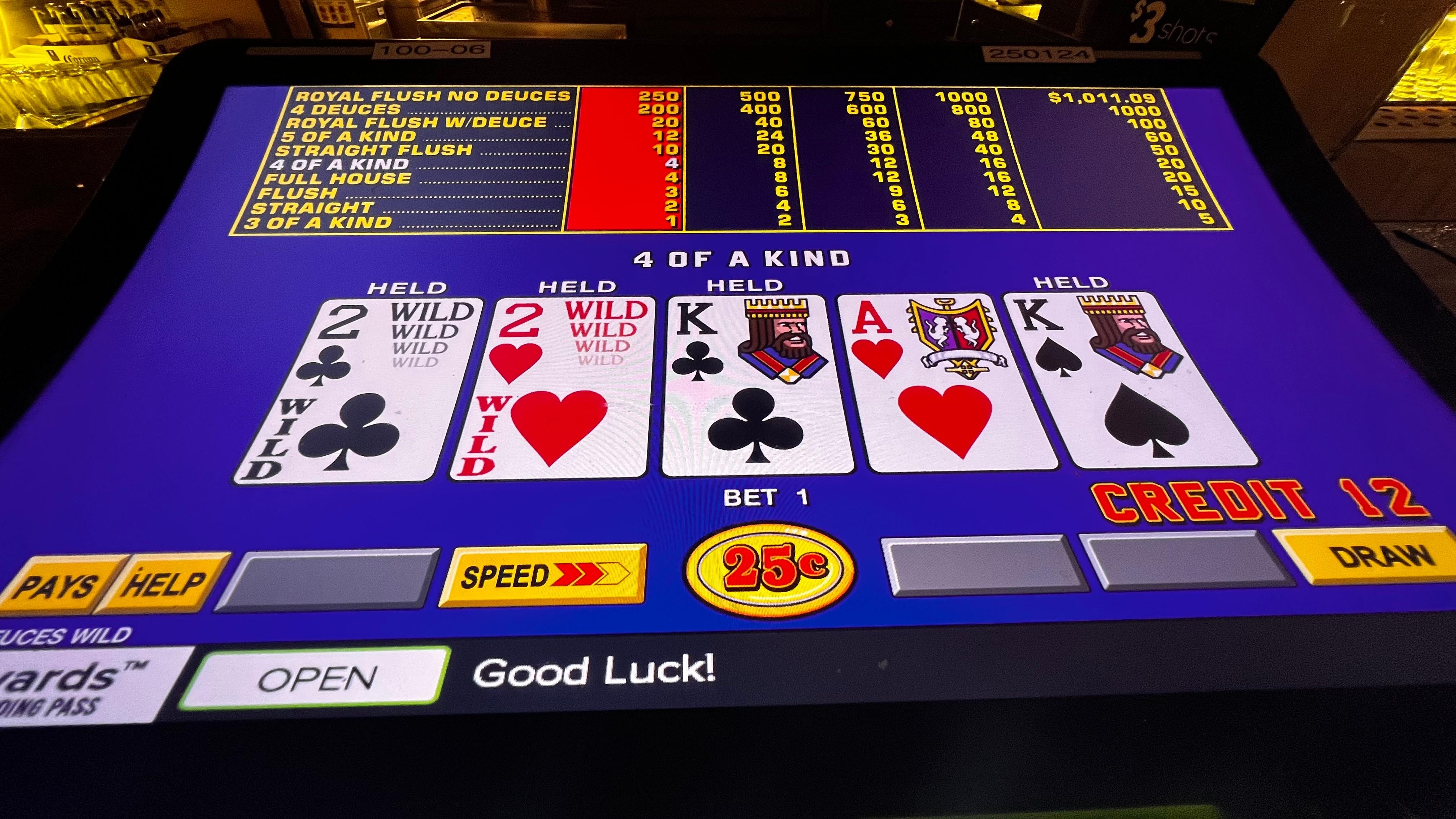 Free drink in bars if I gamble!