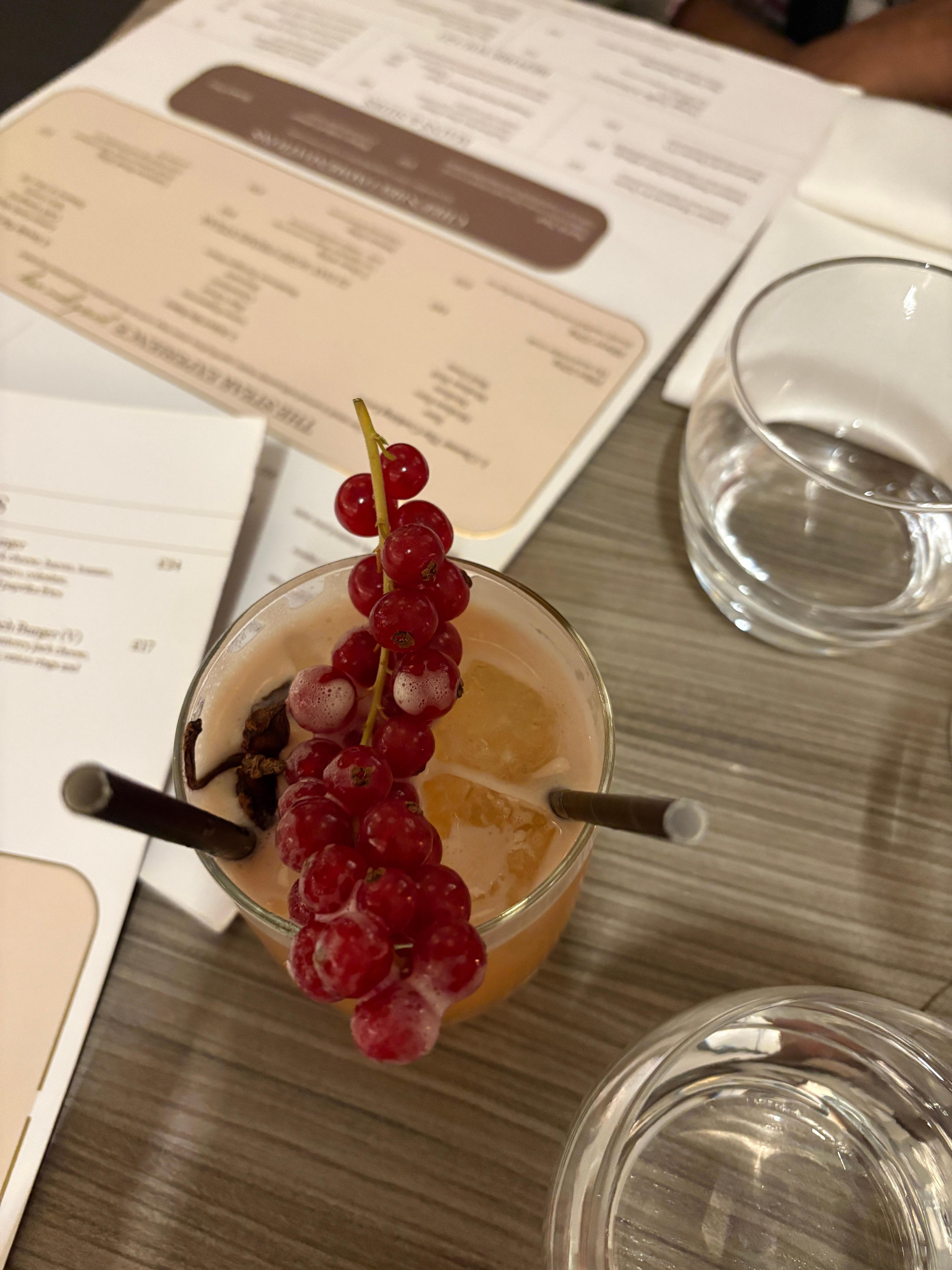 Christmas drink, plus the ginger kiwi, pineapple drink was my favourite.