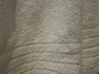 Hair all over in the towels