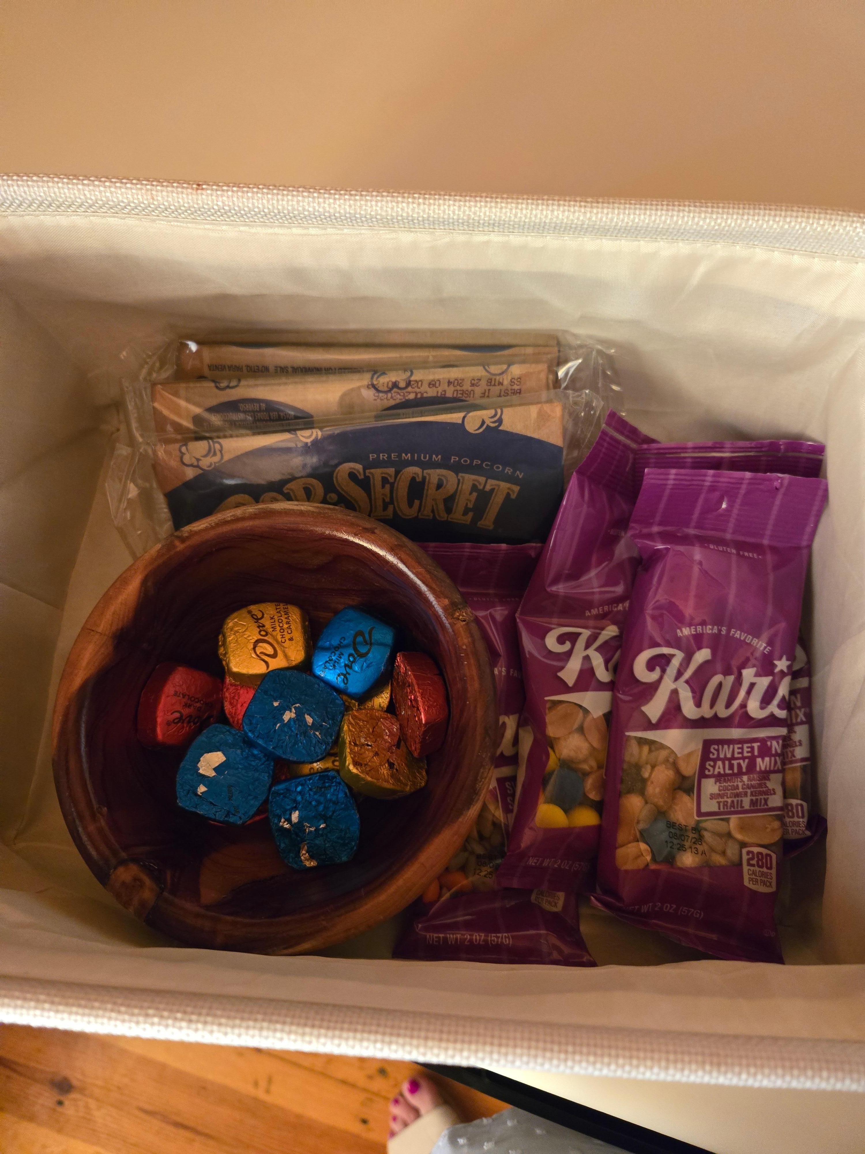 Basket of goodies they left for us! ❤️