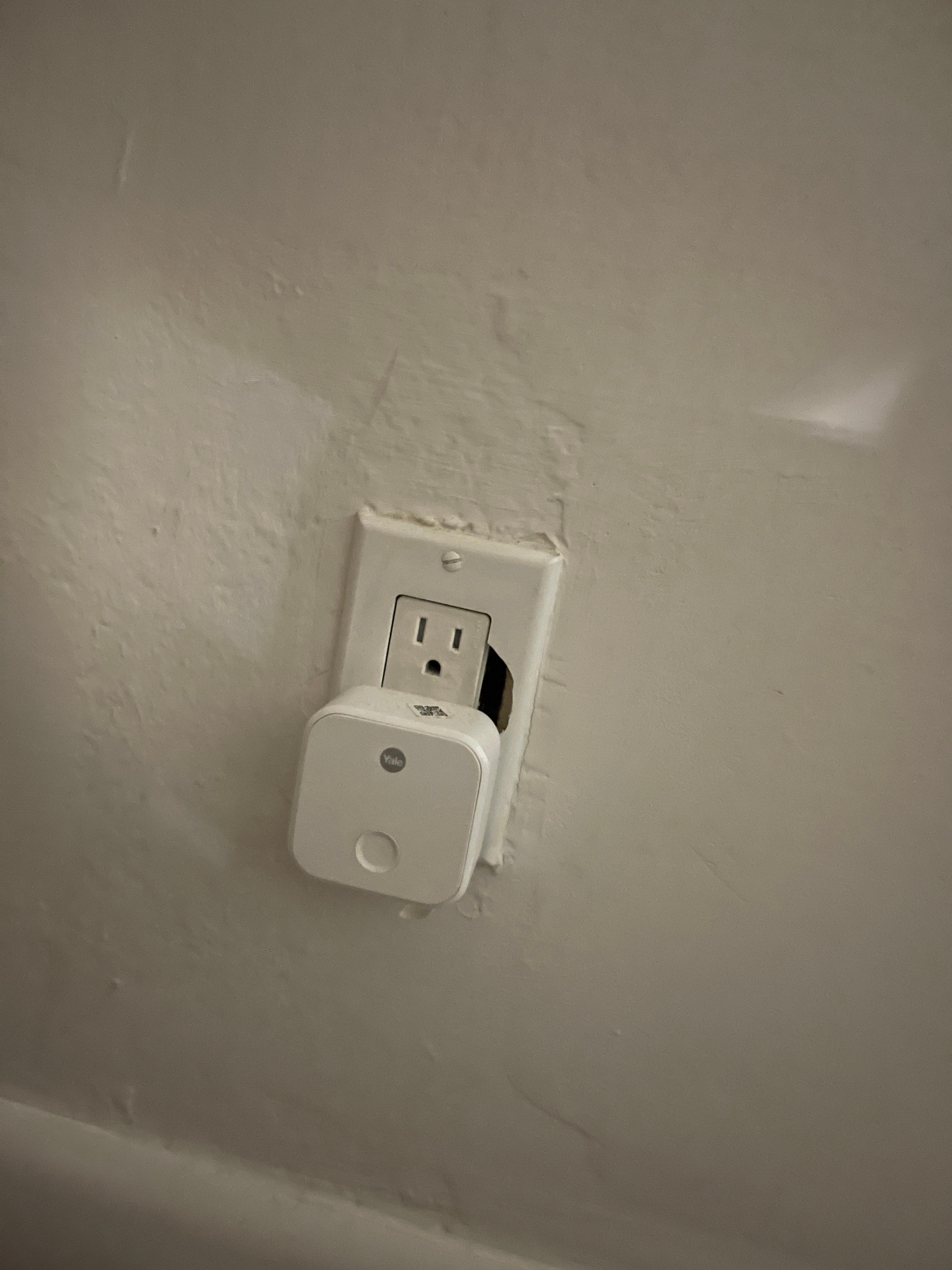 Broken outlet cover