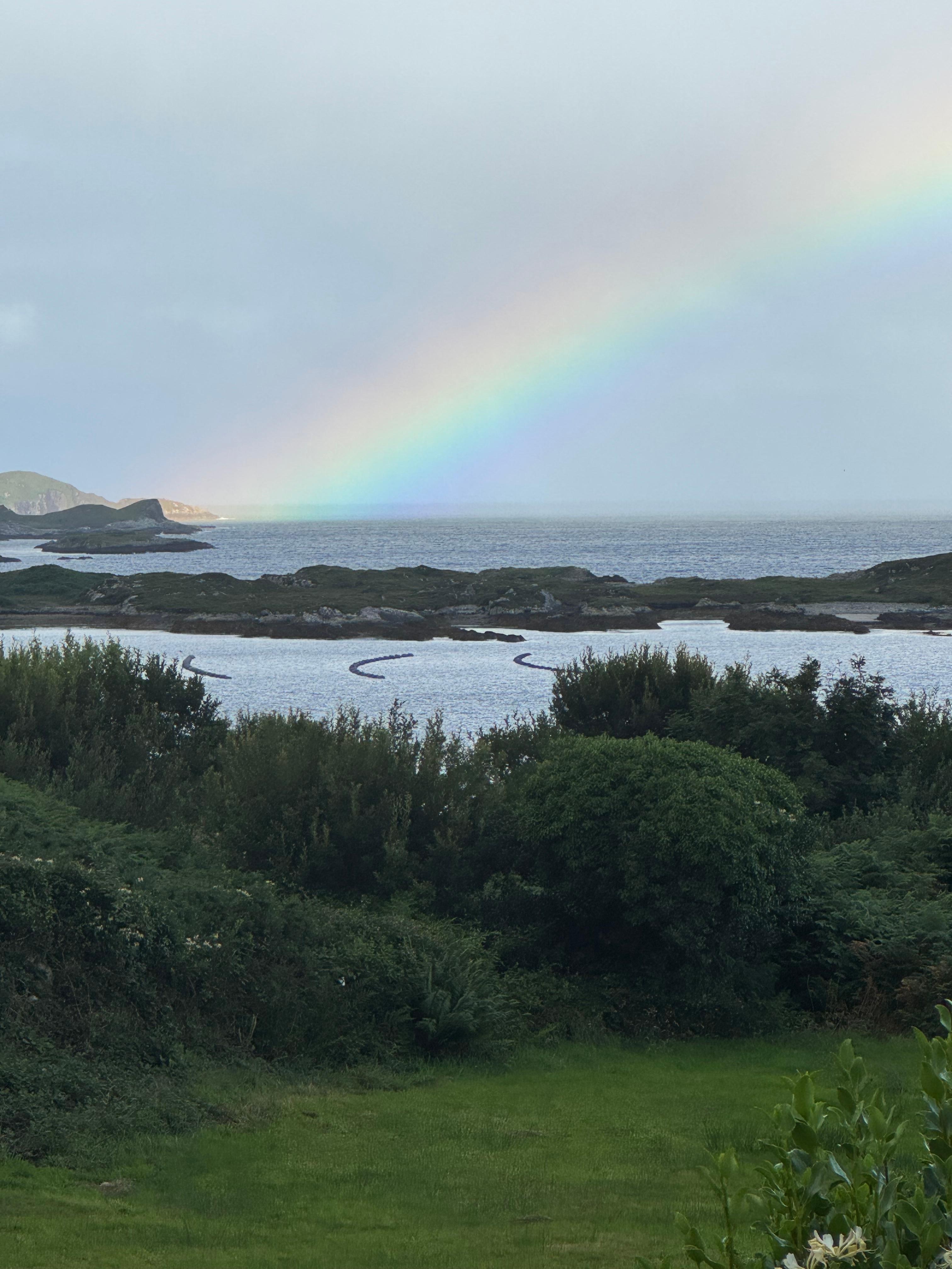 Morning view captured a rainbow