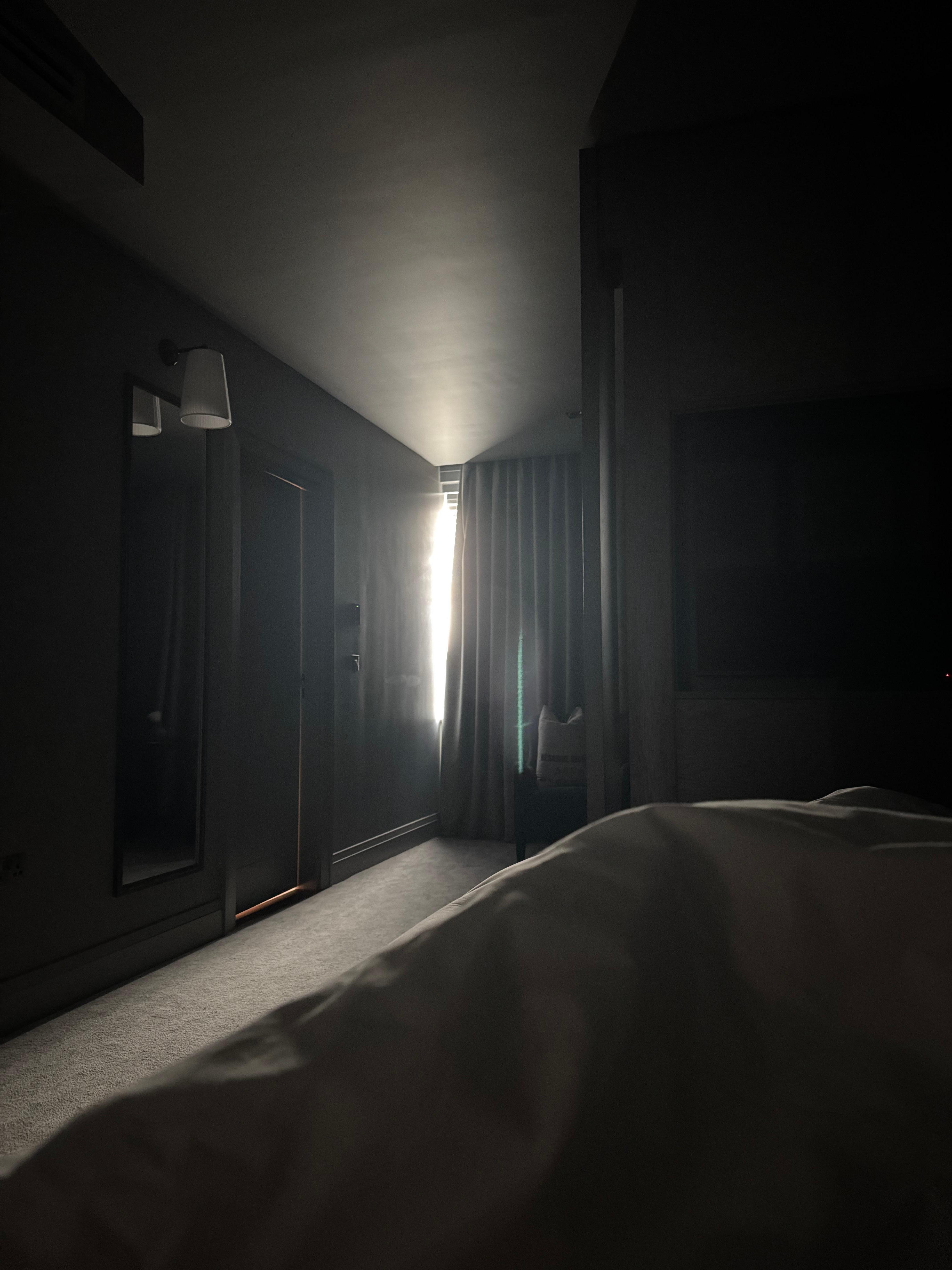 Broken curtain would not close fully