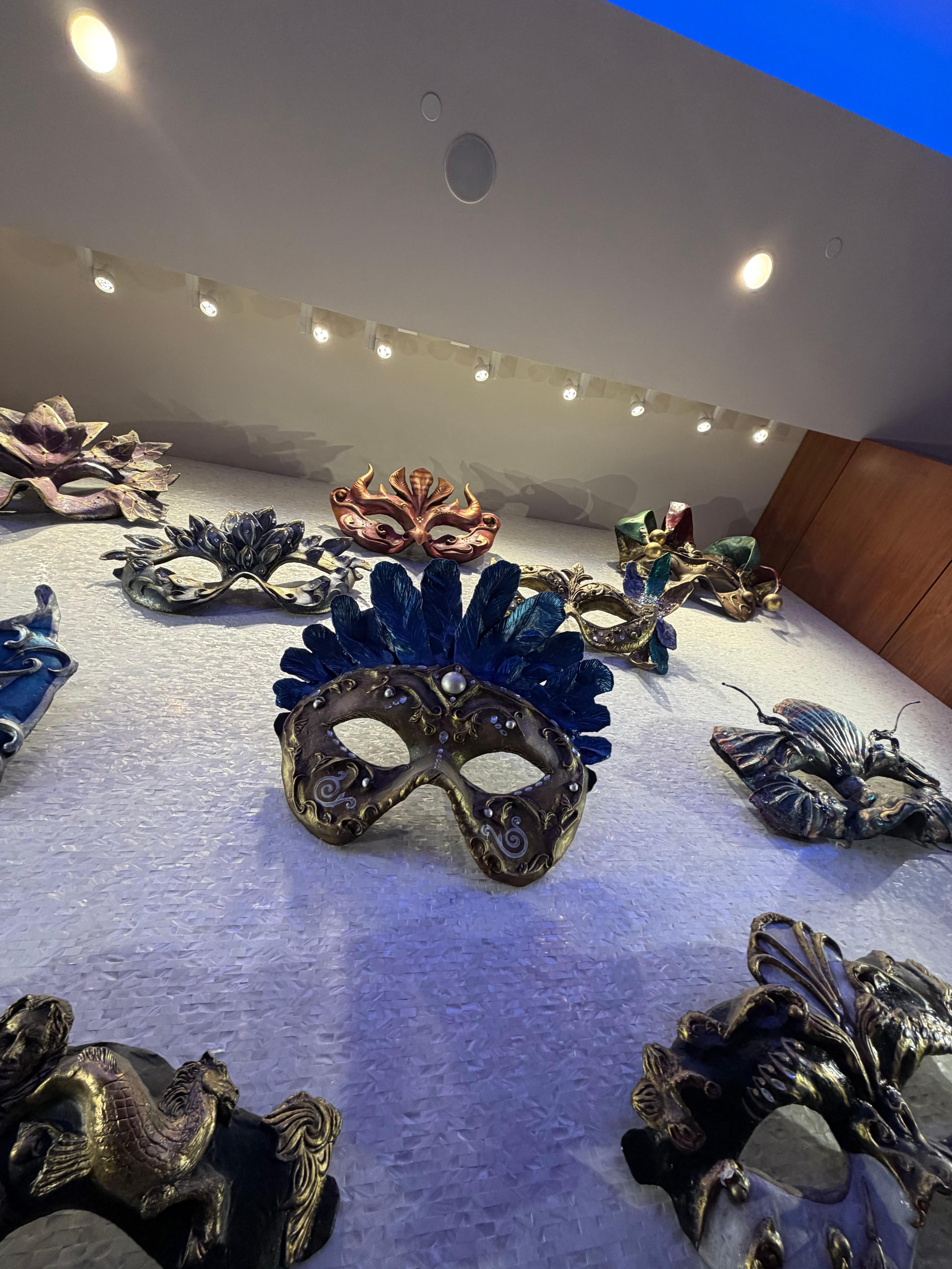 Decorative wall in lobby