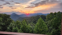 Sunset from the upper deck.