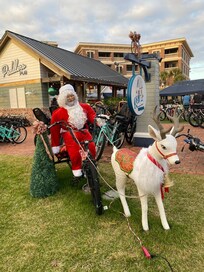 Santa came by bike here!