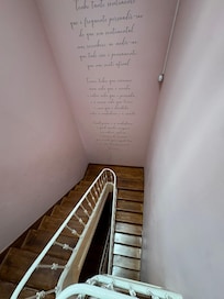 Staircase up to the apartment