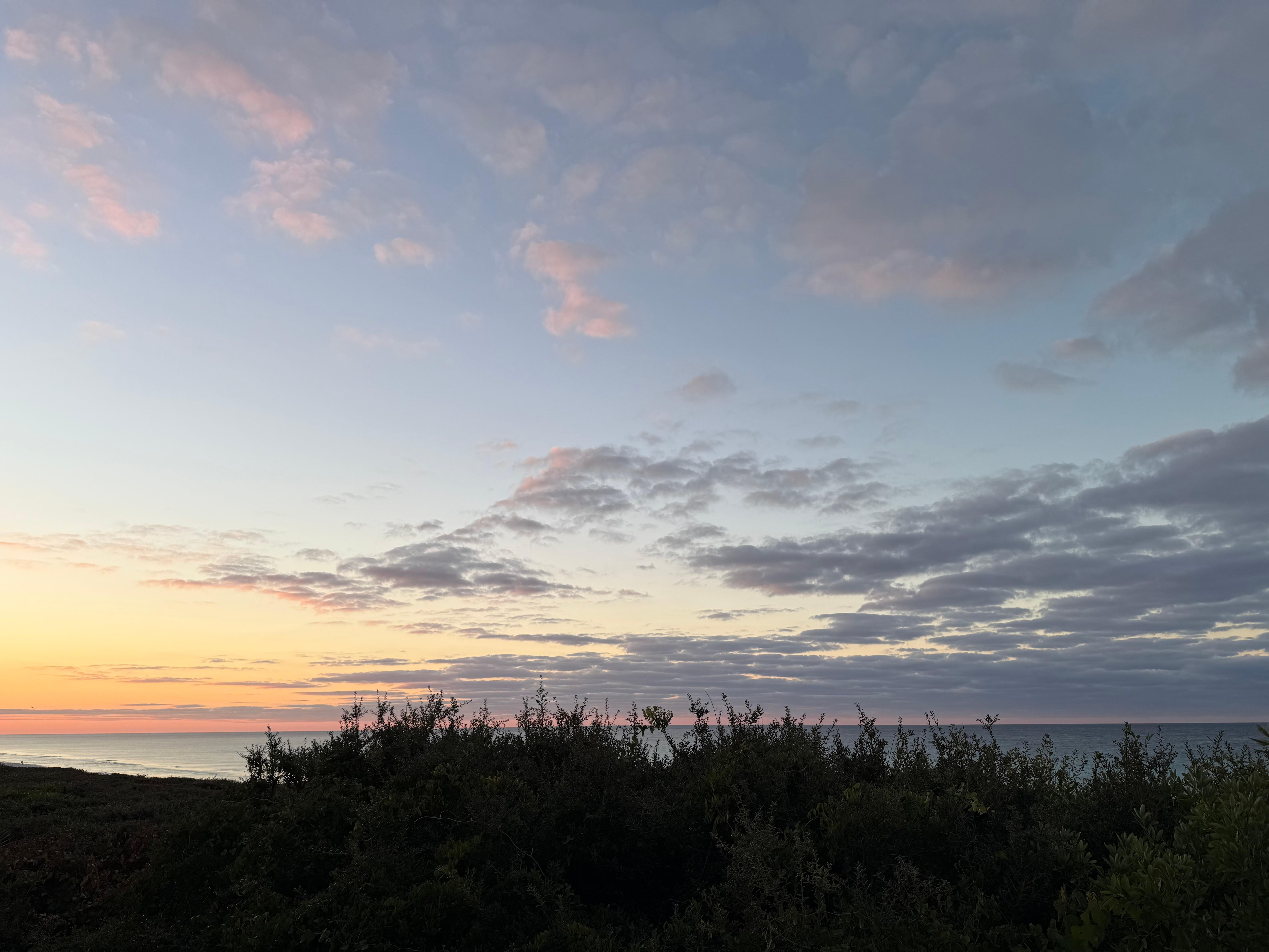 View of the beach from the home