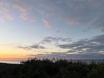 View of the beach from the home