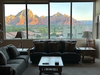 View in the morning from our living room.