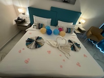 How the room was when we checked in