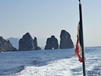 Sea tour from Amalfy , Coast to island Capri, Italy