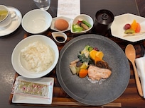 朝ごはん、
うまい