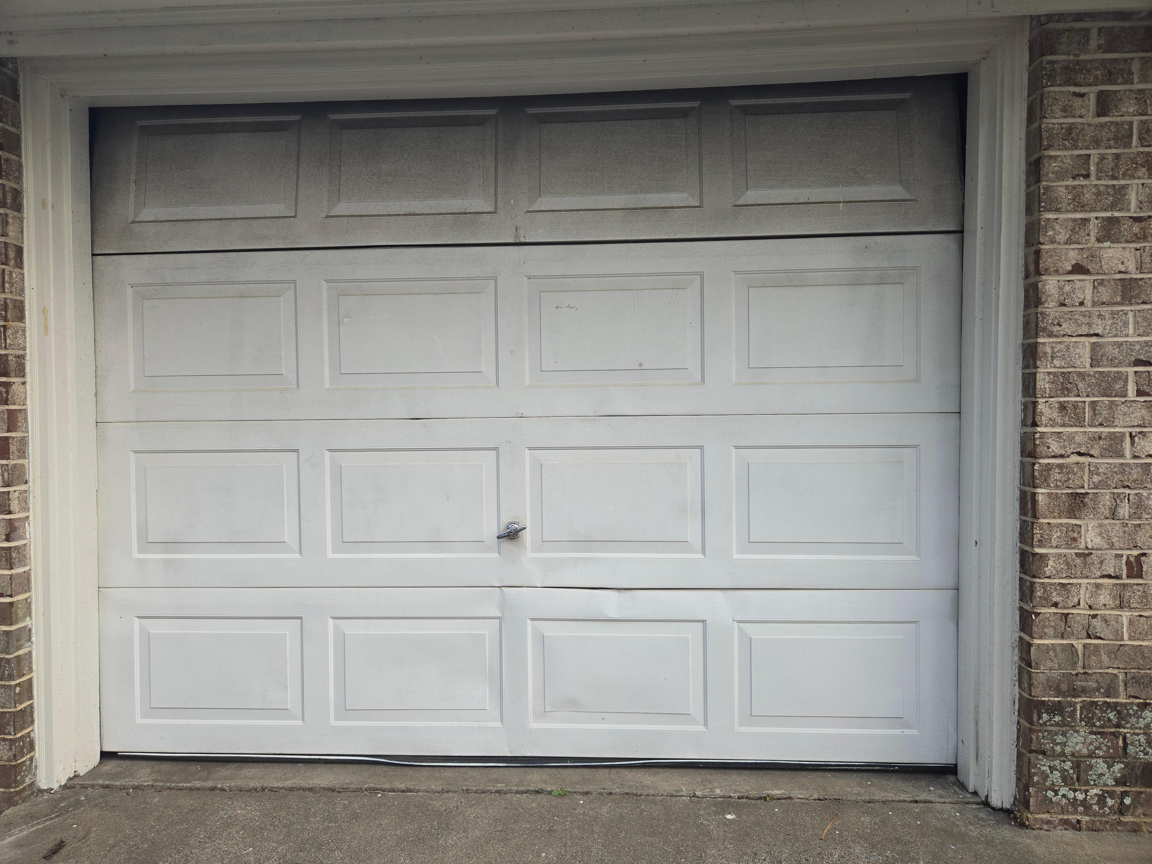 Dirty garage door