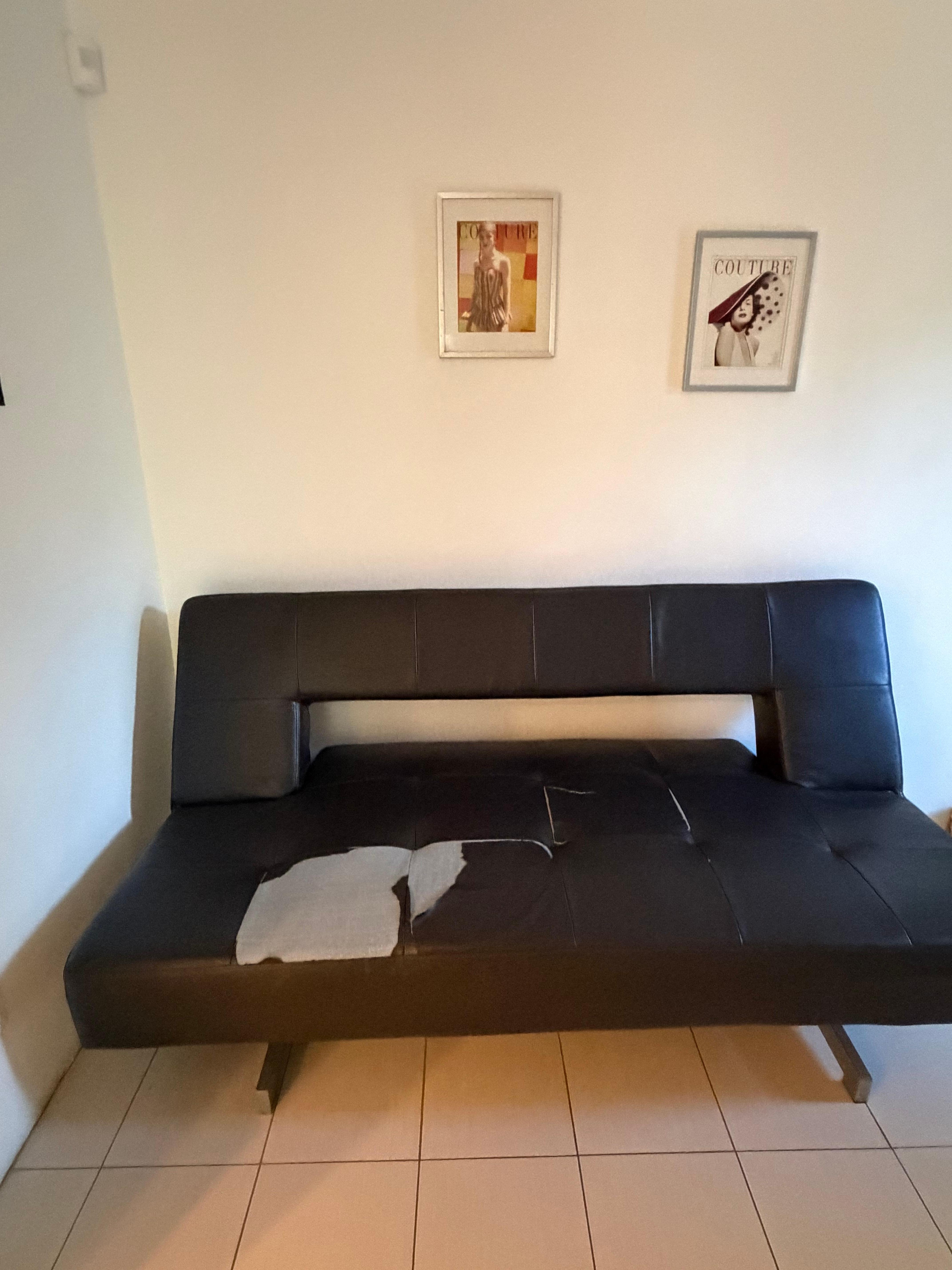 Torn upholstery, an eyesore 