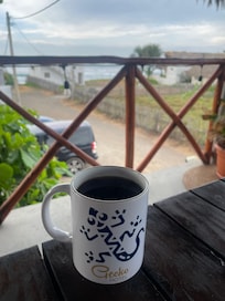 Coffee with a view.