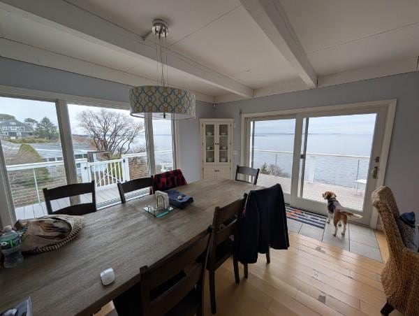 Interior views from many rooms -- this is the dining room.  Dog friendly!