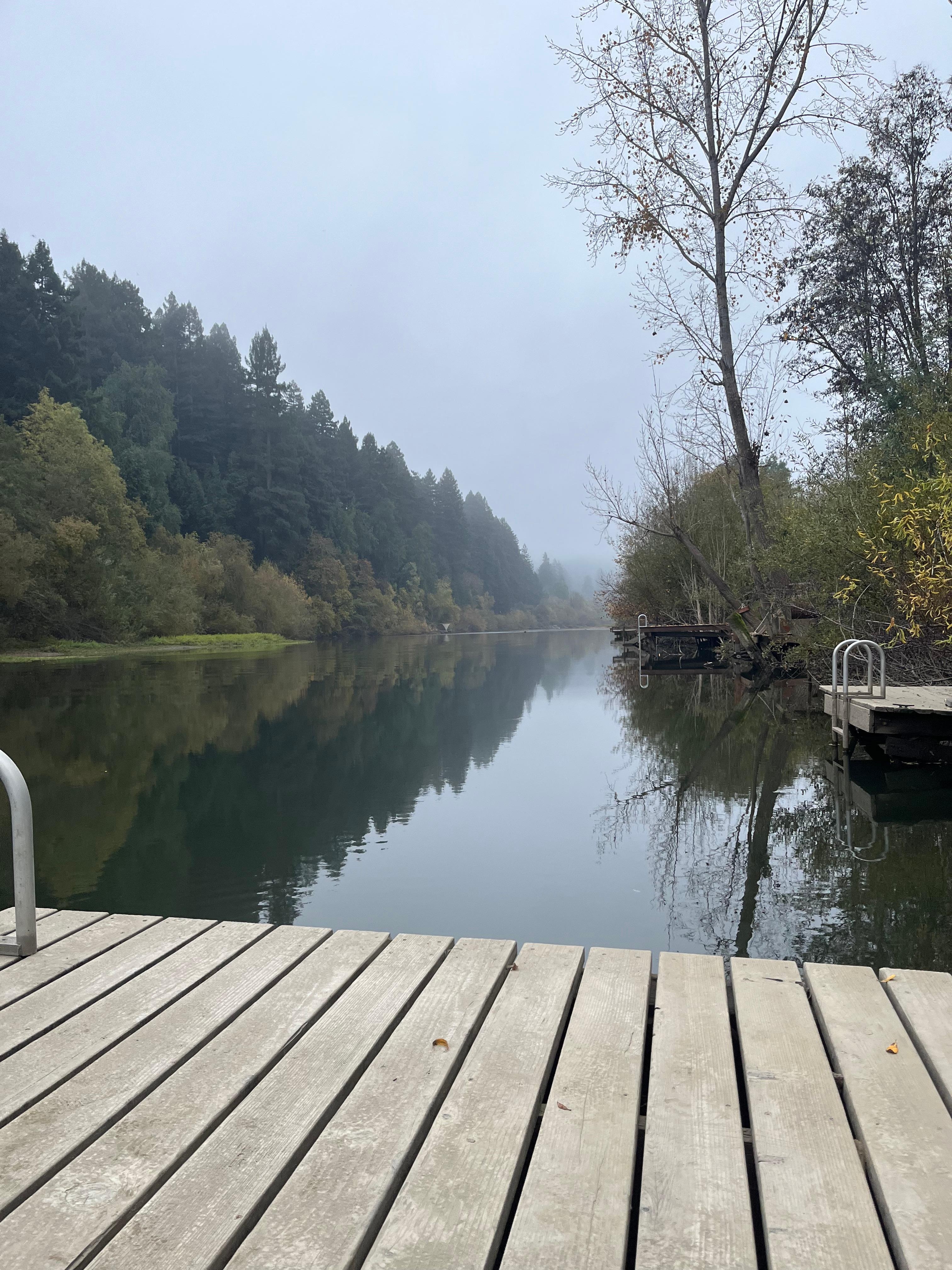 View from dock looking west