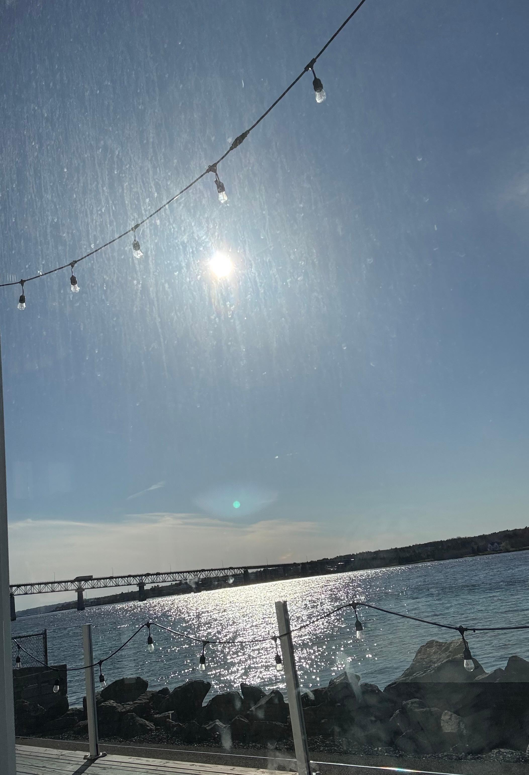 The view from our dinner table