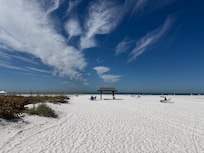 This is the view from the end of the walk from the unit.