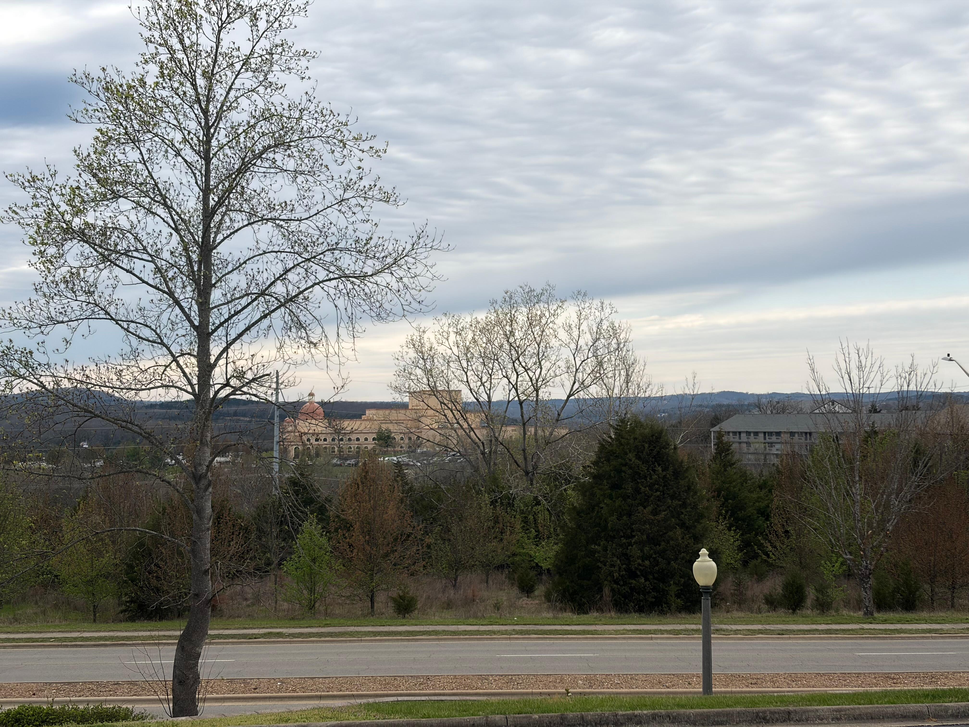 View of Sight & Sound Theater from hotel