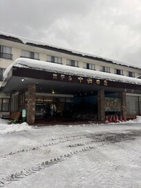 趣きのあるホテルの玄関