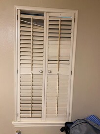 Shutters were broken, such a shame.