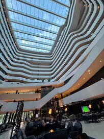 Main hotel lobby and atrium