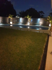 Pool at night
