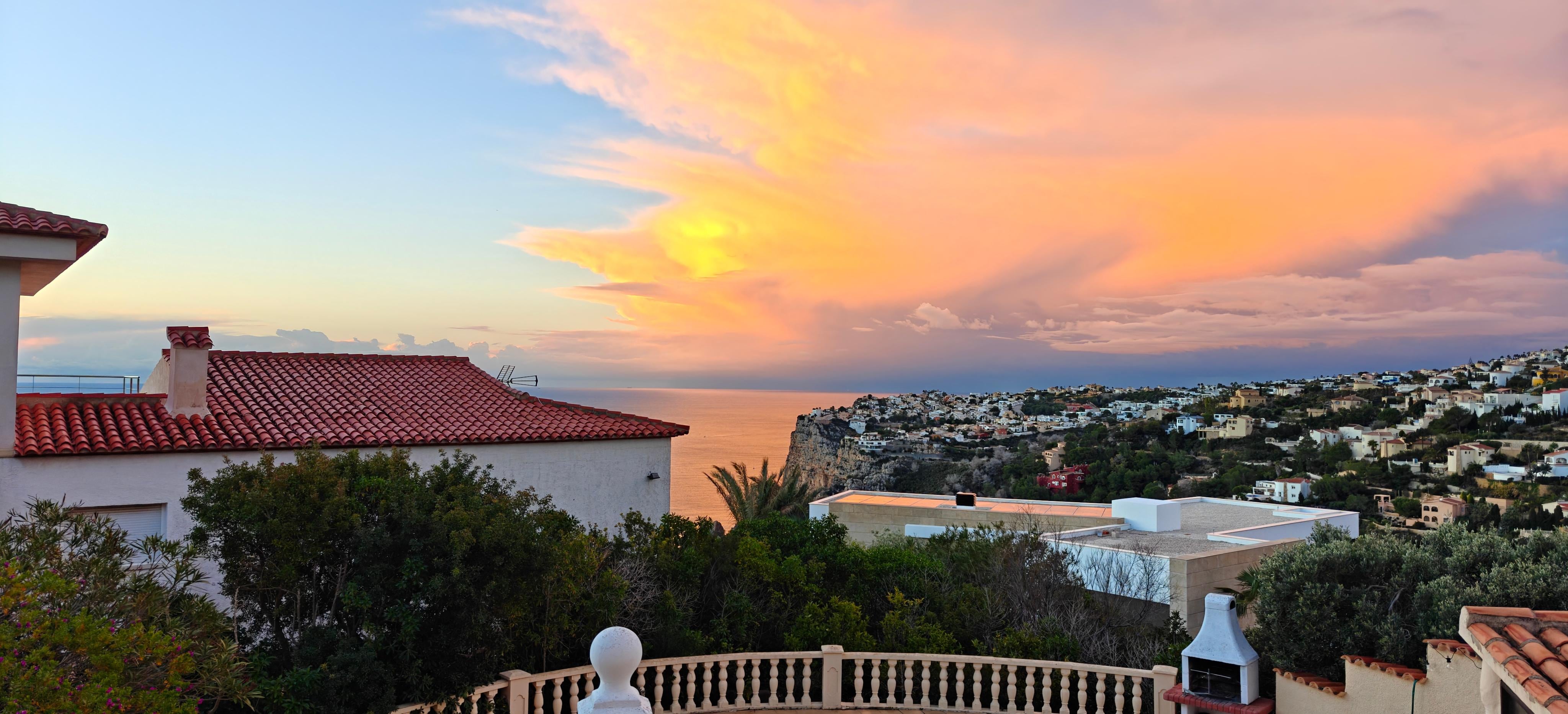 View from the villa kitchen/ dining room 