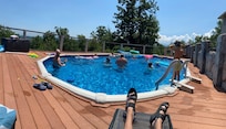 The pool was big enough for our entire group!