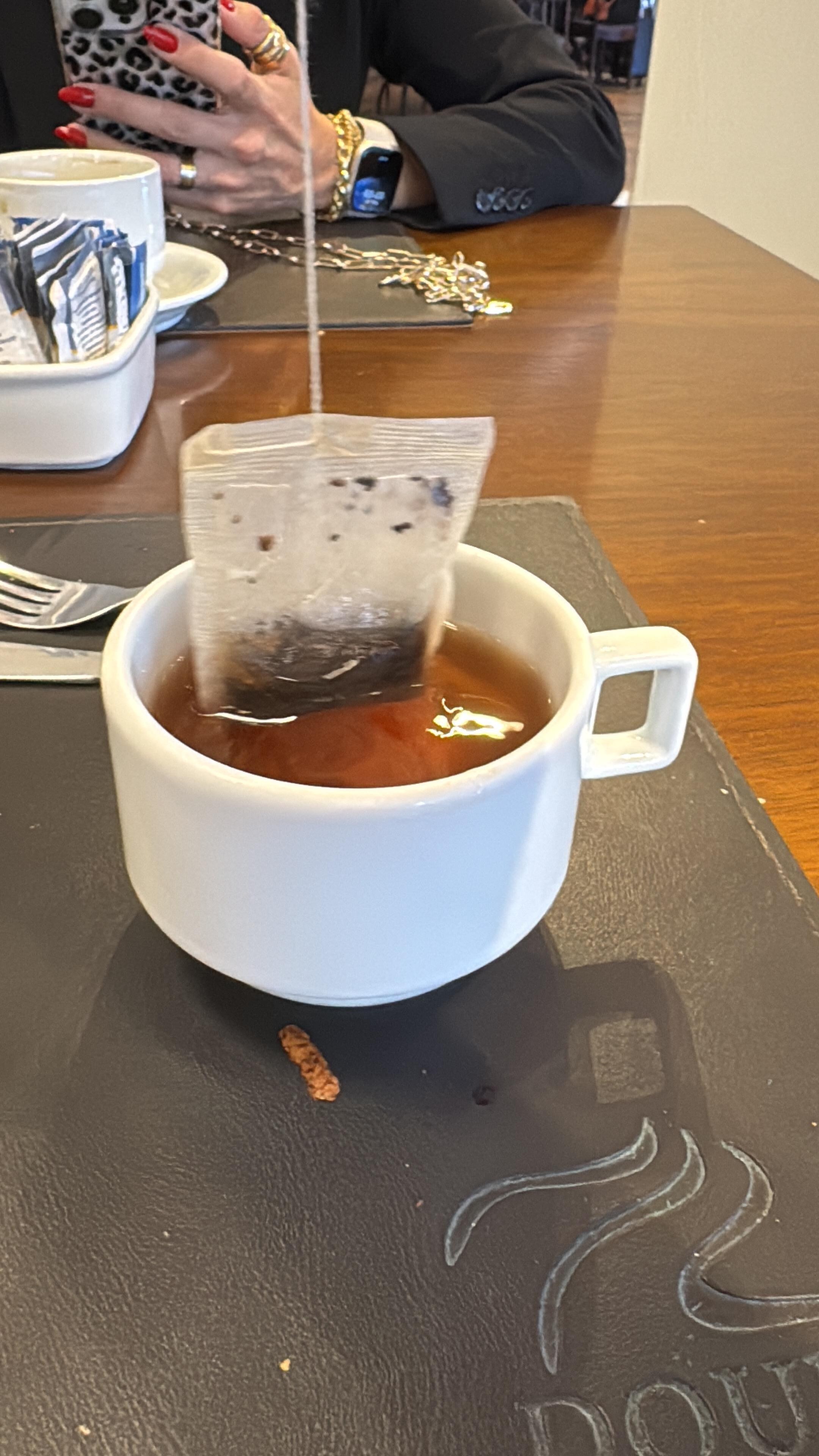 Com direito a um chazinho delicioso 
