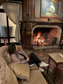 Sala da lareira nos ganhou o coração
