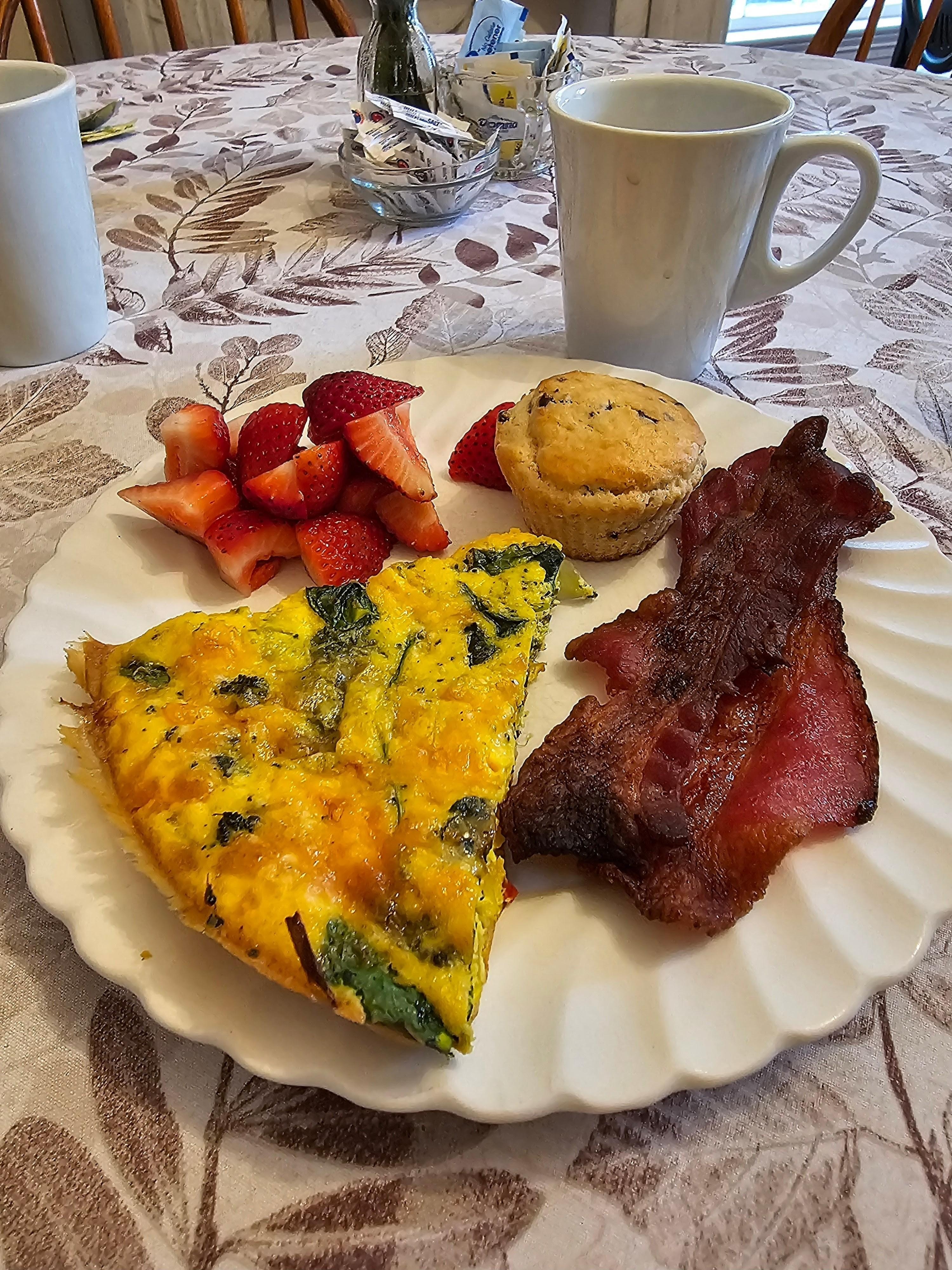 Delicious home made breakfasts.