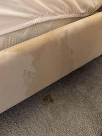 The side of the bed
